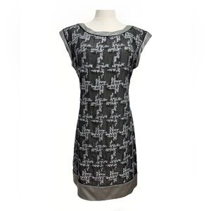 Vintage Adam Lippes Adampluseve Silk Blend Embroidered Sheath Dress 6 Made USA